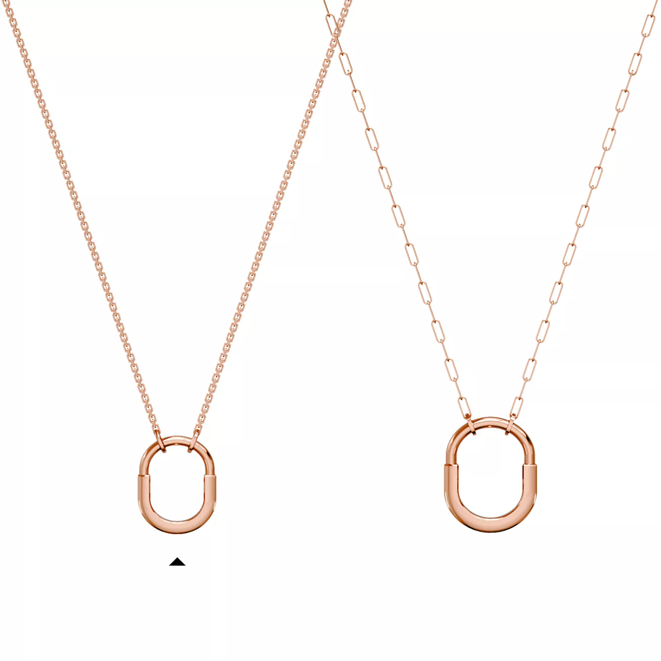 Tiffany Lock Small Pendant in Rose Gold - Image 4
