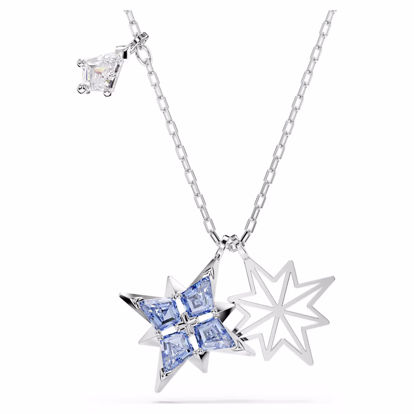 Swarovski Women Metallic Symbolica Rhodium Plated Star Pendant Necklace