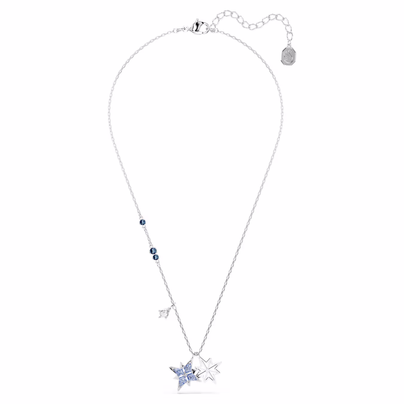 Swarovski Women Metallic Symbolica Rhodium Plated Star Pendant Necklace - Image 2