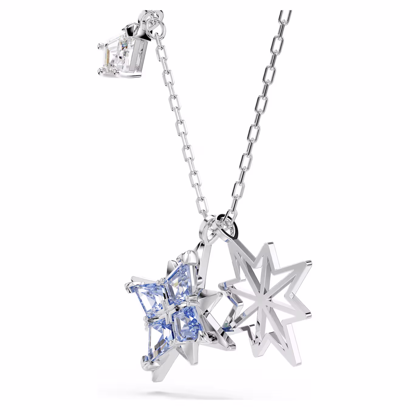 Swarovski Women Metallic Symbolica Rhodium Plated Star Pendant Necklace - Image 3